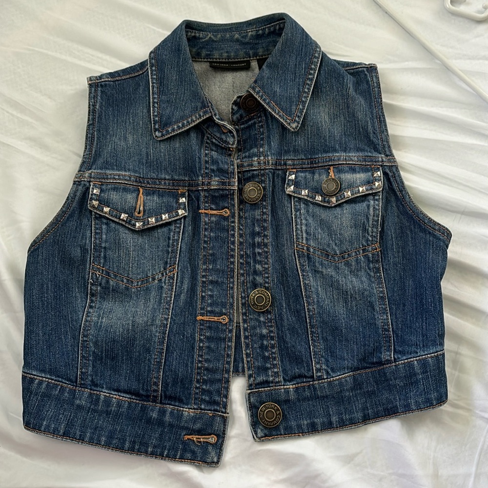 XS jean studded vest